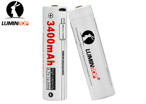 China Bateria recarregável do íon de USB 18650 Li dos acessórios seguros da lanterna elétrica do diodo emissor de luz fornecedor