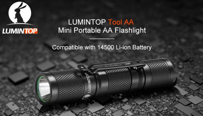 Lanterna elétrica conduzida do AA da ferramenta de Lumintop mini com a cauda magnética de 79,5 * de 18.5mm