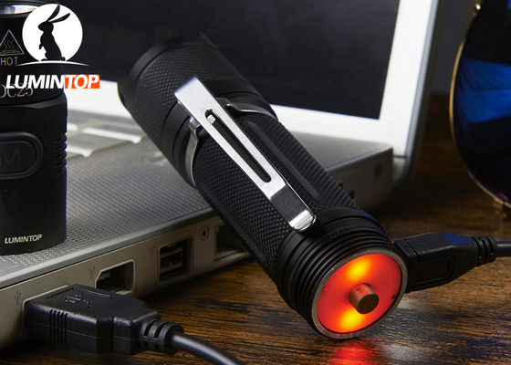 China Lanterna elétrica portátil de Lumintop Ed25, tocha conduzida recarregável de USB com indicador de baixa potência fornecedor